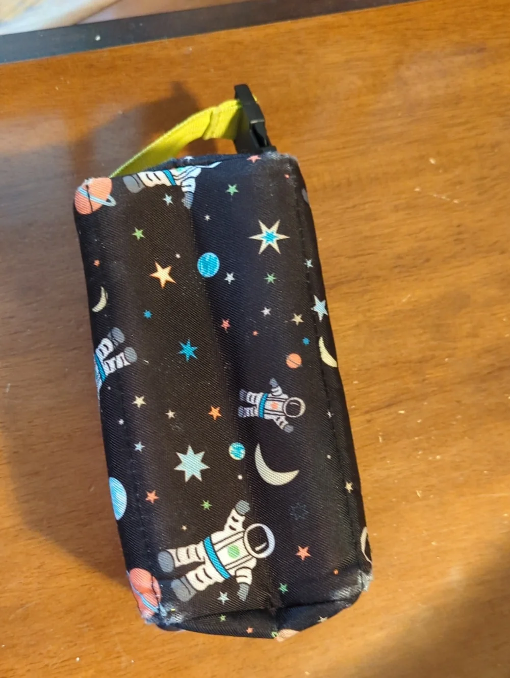 Kids Space Black Lunch Cooler Pouch insulated Freeze At Night Pack It Astronaut